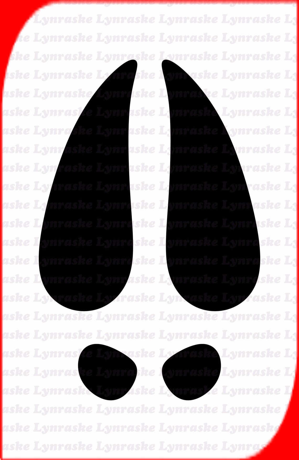 Reindeer Hoof Prints Silhouette SVG Svg Dxf Cricut - Etsy