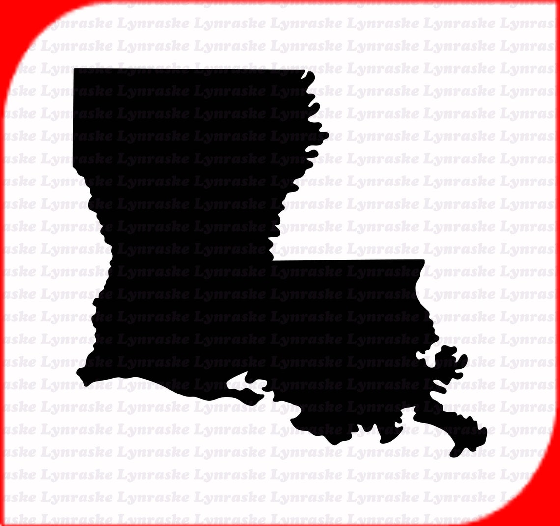 Louisiana Silhouette SVG, Svg, Dxf, Cricut, Silhouette Cut File