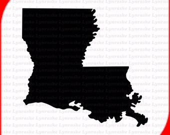 Louisiana Silhouette SVG, svg, dxf, Cricut, Silhouette Cut File, Instant Download