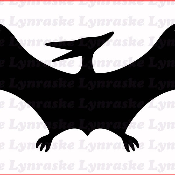 Pterodactyl Silhouette SVG, svg, dxf, Cricut, Silhouette Cut File, Instant Download