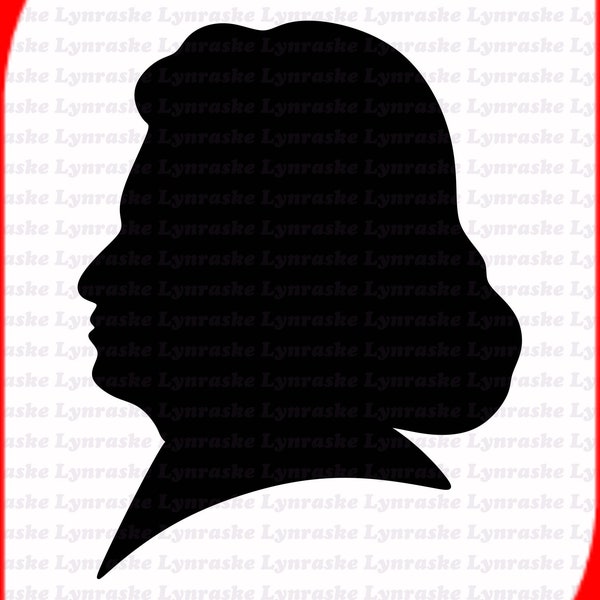 Beethoven Silhouette SVG, svg, dxf, Cricut, Silhouette Cut File, Instant Download