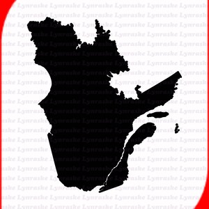 Silhueta de Quebec SVG, svg, dxf, Cricut, arquivo de corte Silhouette, download instantâneo