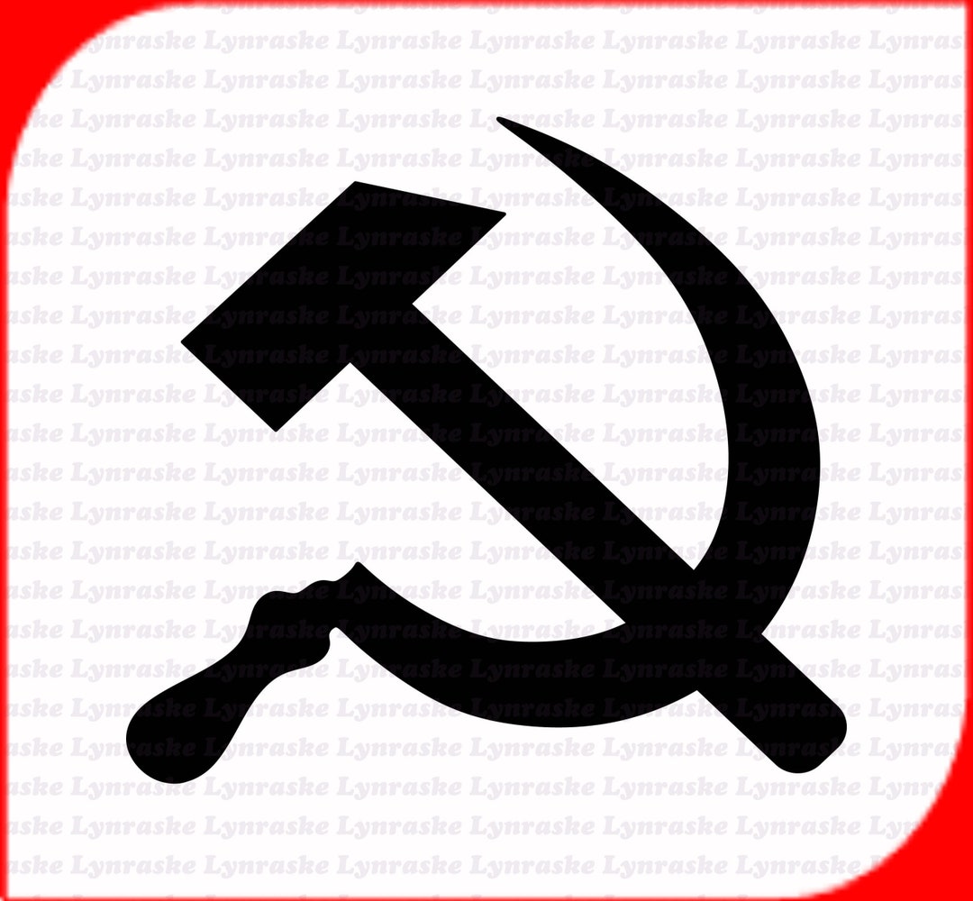 Hammer and Sickle Silhouette SVG, Svg, Dxf, Cricut, Silhouette Cut File