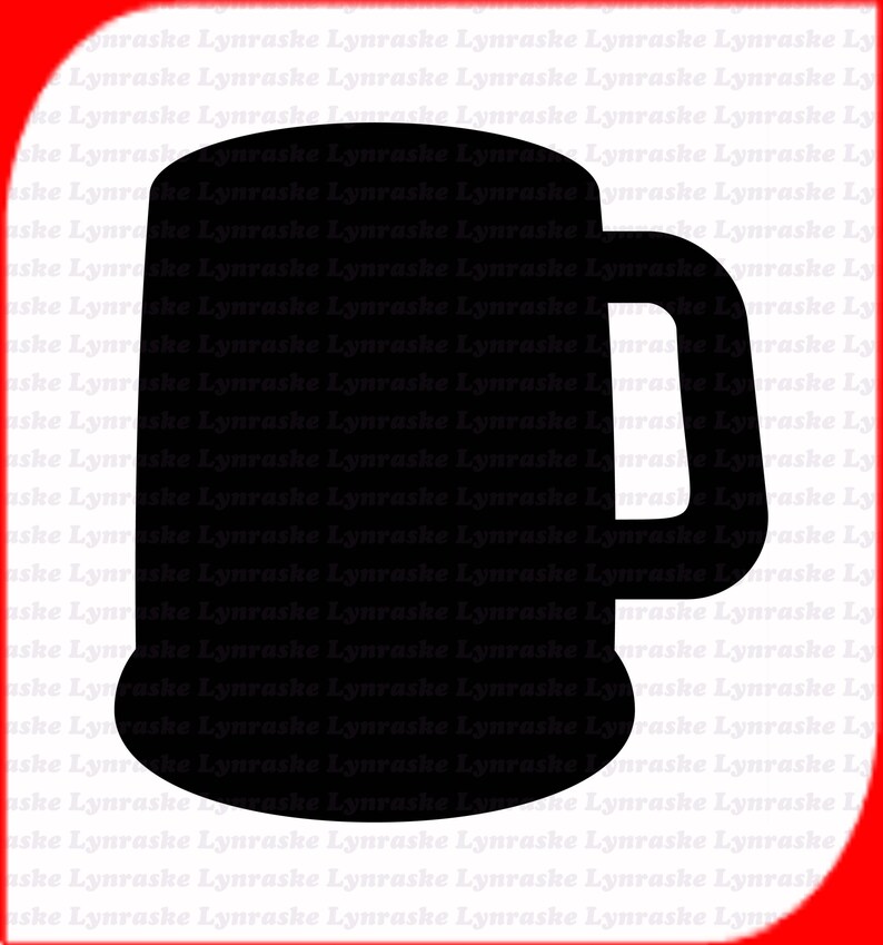 Beer Mug Silhouette SVG Svg Dxf Cricut Silhouette Cut Etsy