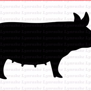 Sow Silhouette SVG, svg, dxf, Cricut, Silhouette Cut File, Téléchargement instantané