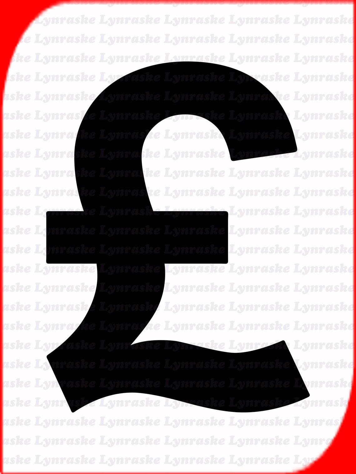 Pfund Zeichen Silhouette SVG Svg Dxf Cricut Silhouette Etsy Österreich