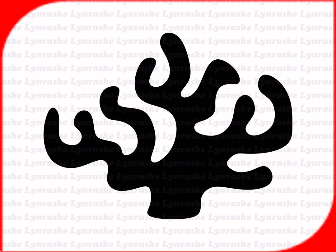 Coral Silhouette SVG, Svg, Dxf, Cricut, Silhouette Cut File, Instant