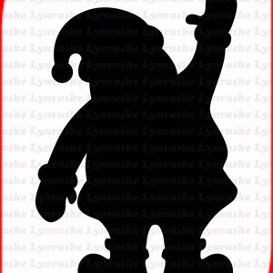 Silhueta do Papai Noel SVG, svg, dxf, Cricut, arquivo de corte Silhouette, download instantâneo