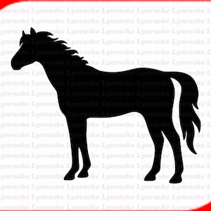 Horse Silhouette SVG, svg, dxf, Cricut, Silhouette Cut File, Instant Download