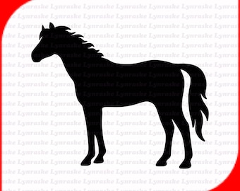 Horse Silhouette SVG, svg, dxf, Cricut, Silhouette Cut File, Instant Download
