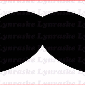 Schnurrbart Silhouette SVG, Svg, Dxf, Cricut, Silhouette geschnitten Datei, sofortiger Download