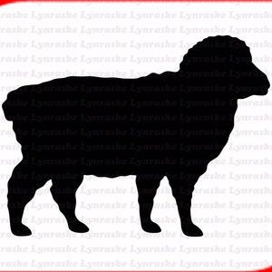 Silhouette di pecora SVG, svg, dxf, Cricut, file di taglio Silhouette, download immediato