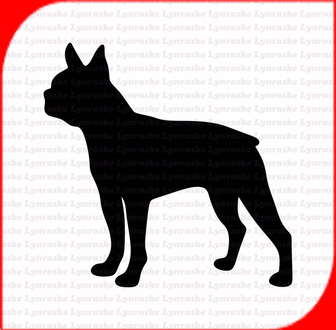 Boston Terrier Silhouette SVG, Svg, Dxf, Cricut, Silhouette Cut File ...