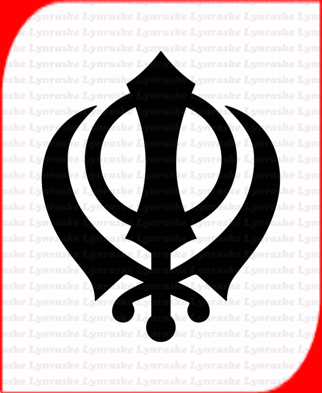 Khanda Silhouette SVG, Svg, Dxf, Cricut, Silhouette Cut File, Instant ...