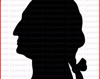 Colonial George Washington Silhouette - Etsy