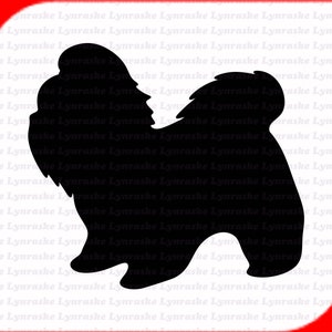 Shih Tzu Silhouette SVG, svg, dxf, Cricut, Silhouette Cut File, Téléchargement instantané