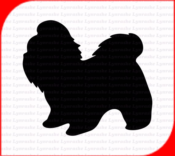 Shih Tzu Silhouette SVG, Svg, Dxf, Cricut, Silhouette Cut File