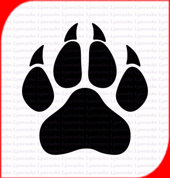 Panther Paw Print Svg