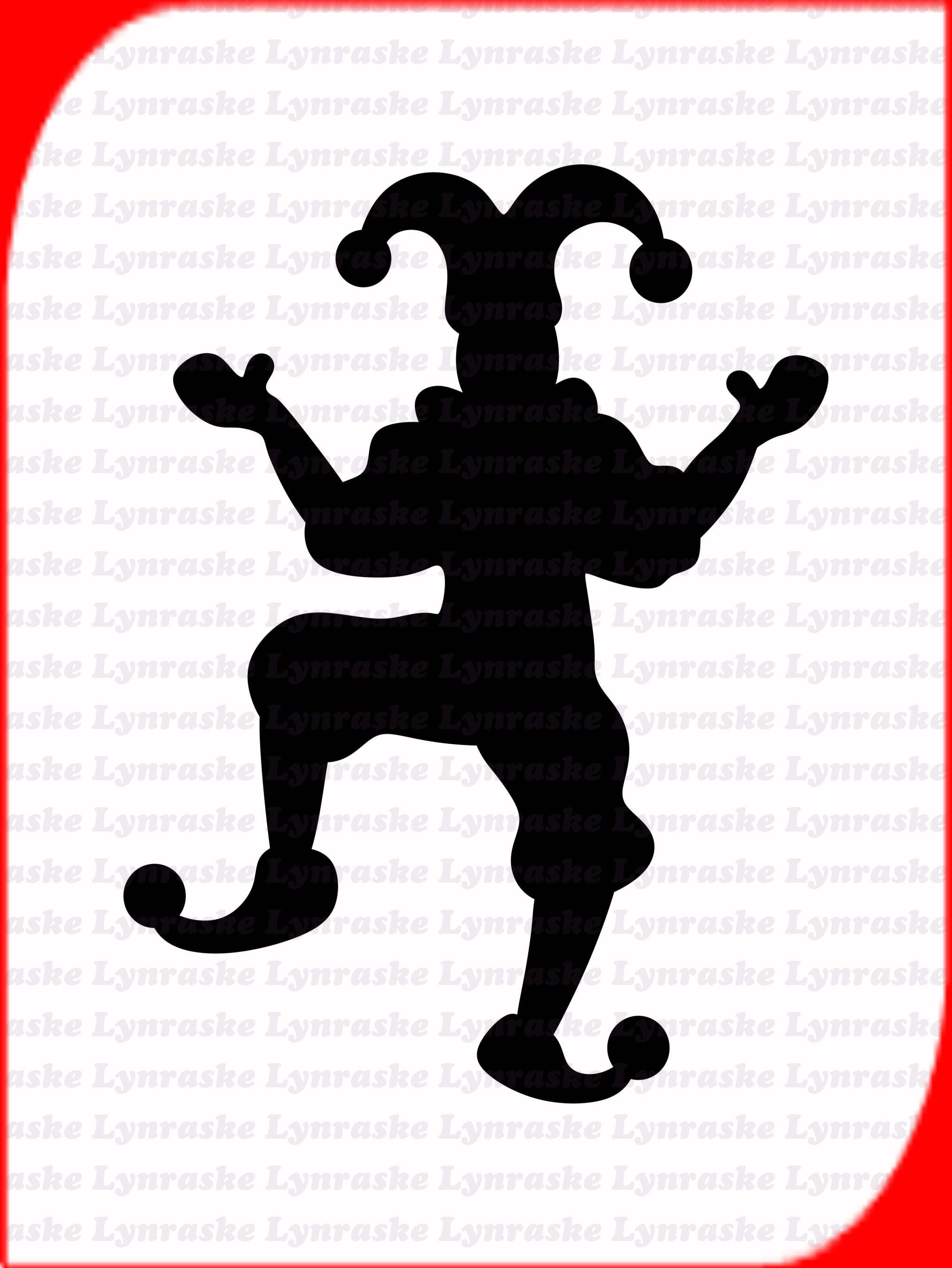 Jester Silhouette SVG Svg Dxf Cricut Silhouette Cut File - Etsy Australia