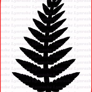 Fougère Silhouette SVG, svg, dxf, Cricut, fichier de coupe Silhouette, téléchargement immédiat