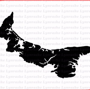 Silhouette dell'Isola del Principe Edoardo SVG, svg, dxf, Cricut, file di taglio Silhouette, download immediato