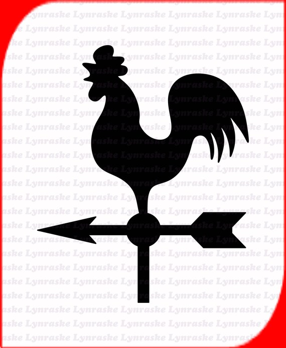 Weather Vane Silhouette SVG Svg Dxf Cricut Silhouette Cut Etsy