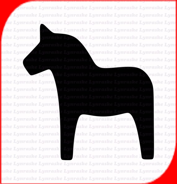 Dala Horse Silhouette SVG Svg Dxf Cricut Silhouette Cut Etsy