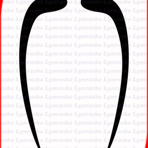 Fu Manchu Schnurrbart Silhouette SVG, Svg, Dxf, Cricut, Silhouette geschnitten Datei, sofortiger Download