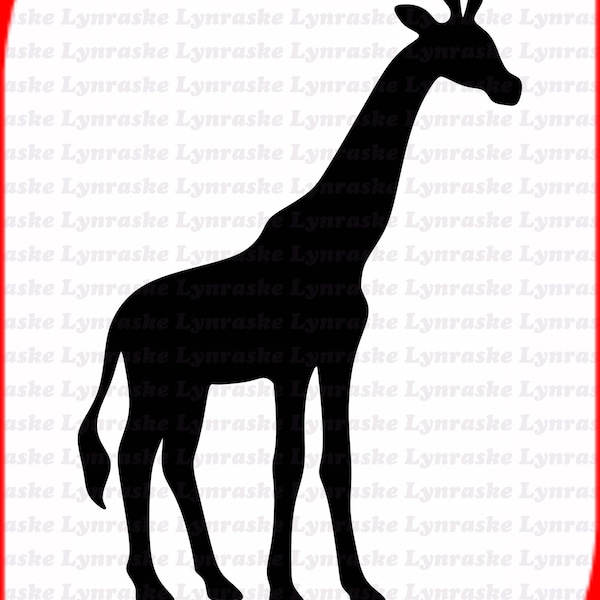 Giraffe Silhouette SVG, svg, dxf, Cricut, Silhouette Cut File, Instant Download