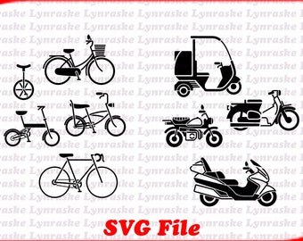 Vehicles Silhouette Vectors SVG 3, svg, dxf, Cricut, Silhouette Cut File, Instant Download