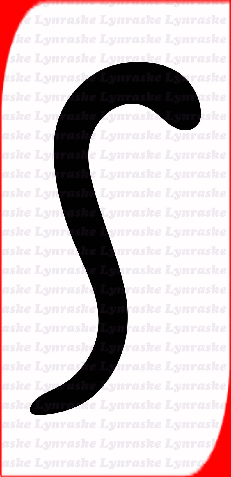 Cat Tail Silhouette SVG Svg Dxf Cricut Silhouette Cut - Etsy