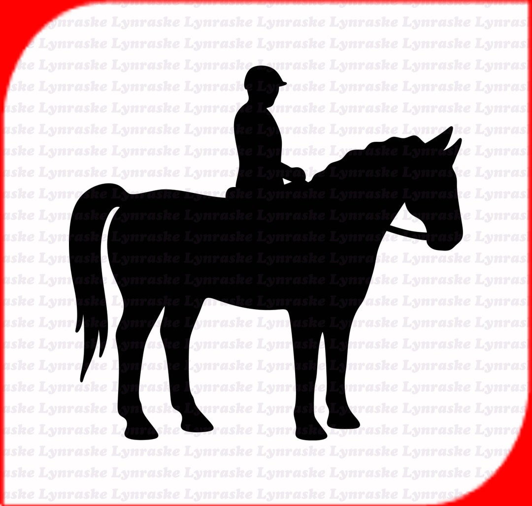 Horse and Rider Silhouette SVG, Svg, Dxf, Cricut, Silhouette Cut File