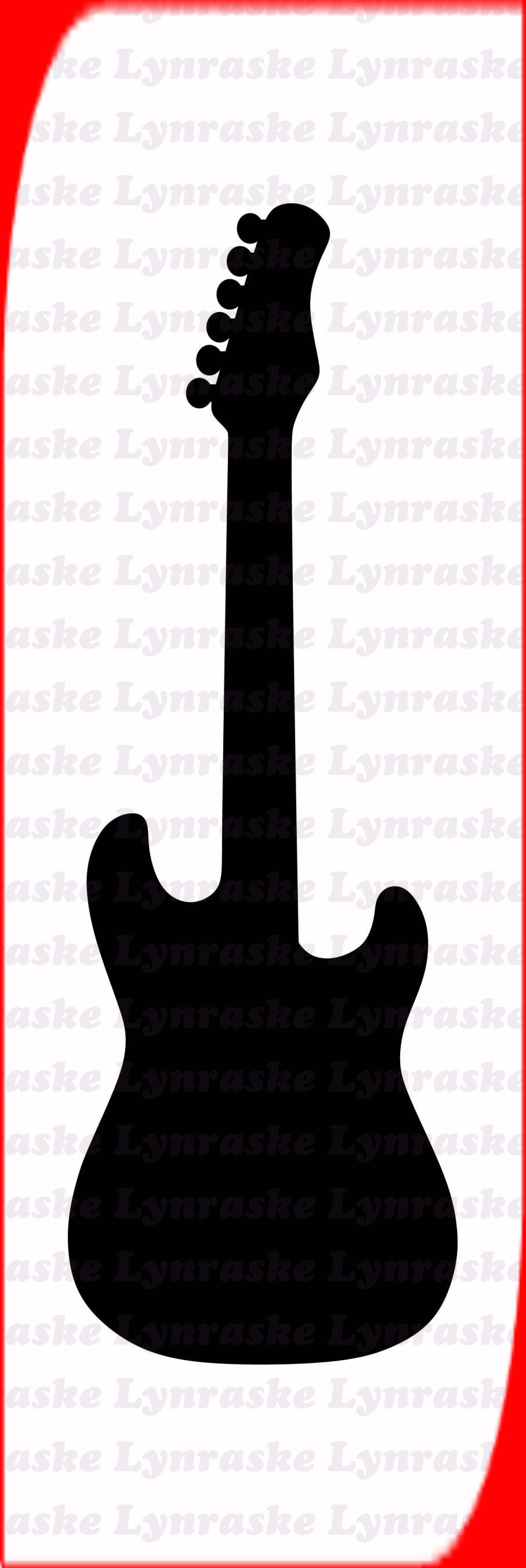 Download Electric Guitar Silhouette SVG svg dxf Cricut Silhouette ...