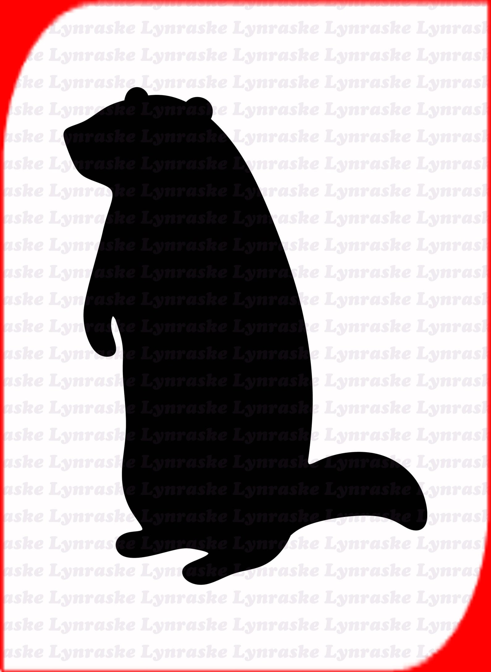 Groundhog Silhouette SVG, Svg, Dxf, Cricut, Silhouette Cut File