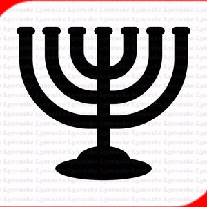 Menorah Silhouette SVG, Svg, Dxf, Cricut, Silhouette geschnitten Datei, Sofortiger Download