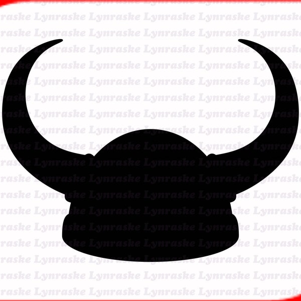Viking Helmet Silhouette SVG, svg, dxf, Cricut, Silhouette Cut File, Instant Download