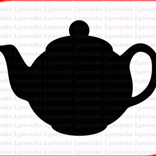 Teapot Silhouette SVG, svg, dxf, Cricut, Silhouette Cut File, Instant Download