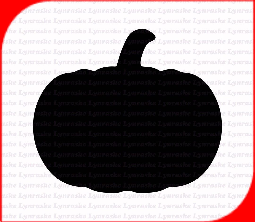 Pumpkin Silhouette SVG, Svg, Dxf, Cricut, Silhouette Cut File, Instant