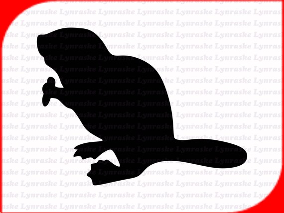 Silueta De Castor Castor Icono O Moderno Línea Símbolo. Línea Arte