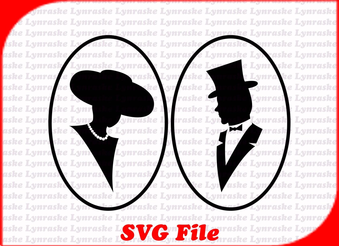 Creative Man and Woman Silhouette Vectors SVG 7, Svg, Dxf, Cricut ...