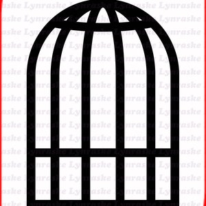 Bird Cage Silhouette SVG, svg, dxf, Cricut, Silhouette Cut File, Instant Download