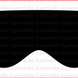 Oogmasker silhouet SVG, svg, dxf, Cricut, silhouetgesneden bestand, Instant Download