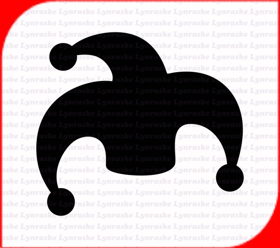 Jester Hat Silhouette SVG, svg, dxf, Cricut, Silhouette Cut File, Instant  Download