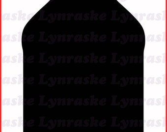 Whiskey Bottle Silhouette SVG, svg, dxf, Cricut, Silhouette Cut File, Instant Download