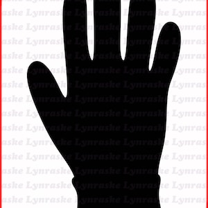 Luva Silhouette SVG, svg, dxf, Cricut, arquivo de corte de silhueta, download instantâneo