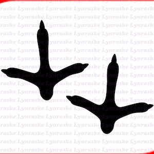 Turchia Piedi Silhouette SVG, svg, dxf, Cricut, Silhouette Cut File, Download istantaneo