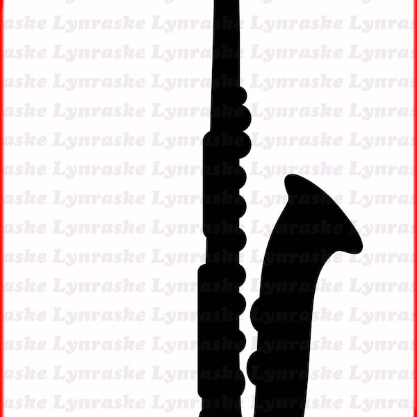 Saxophone Silhouette SVG, svg, dxf, Cricut, Silhouette Cut File, Instant Download