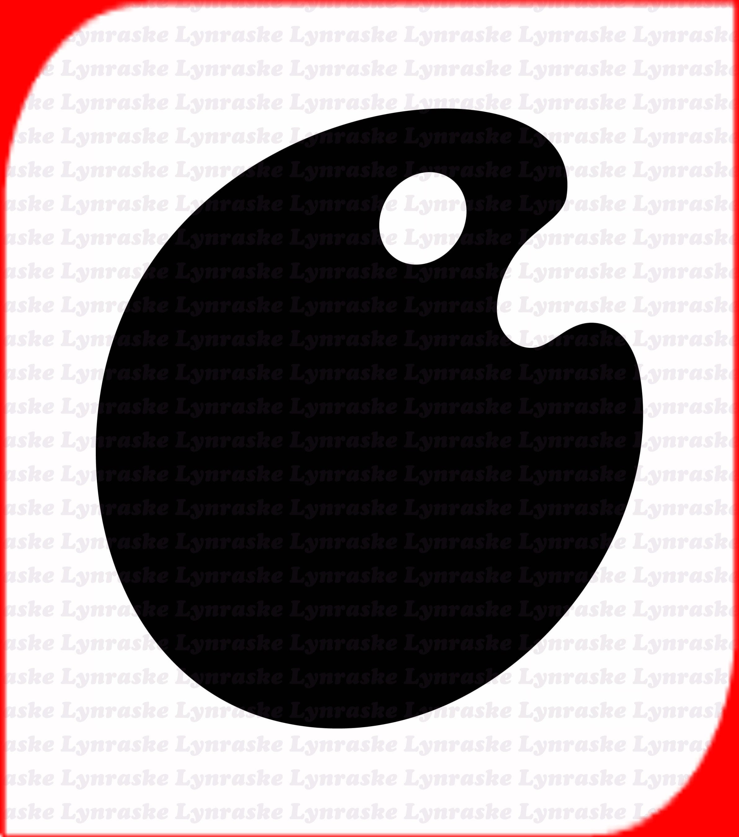 Paint Palette Silhouette SVG Svg Dxf Cricut Silhouette Cut Etsy Australia