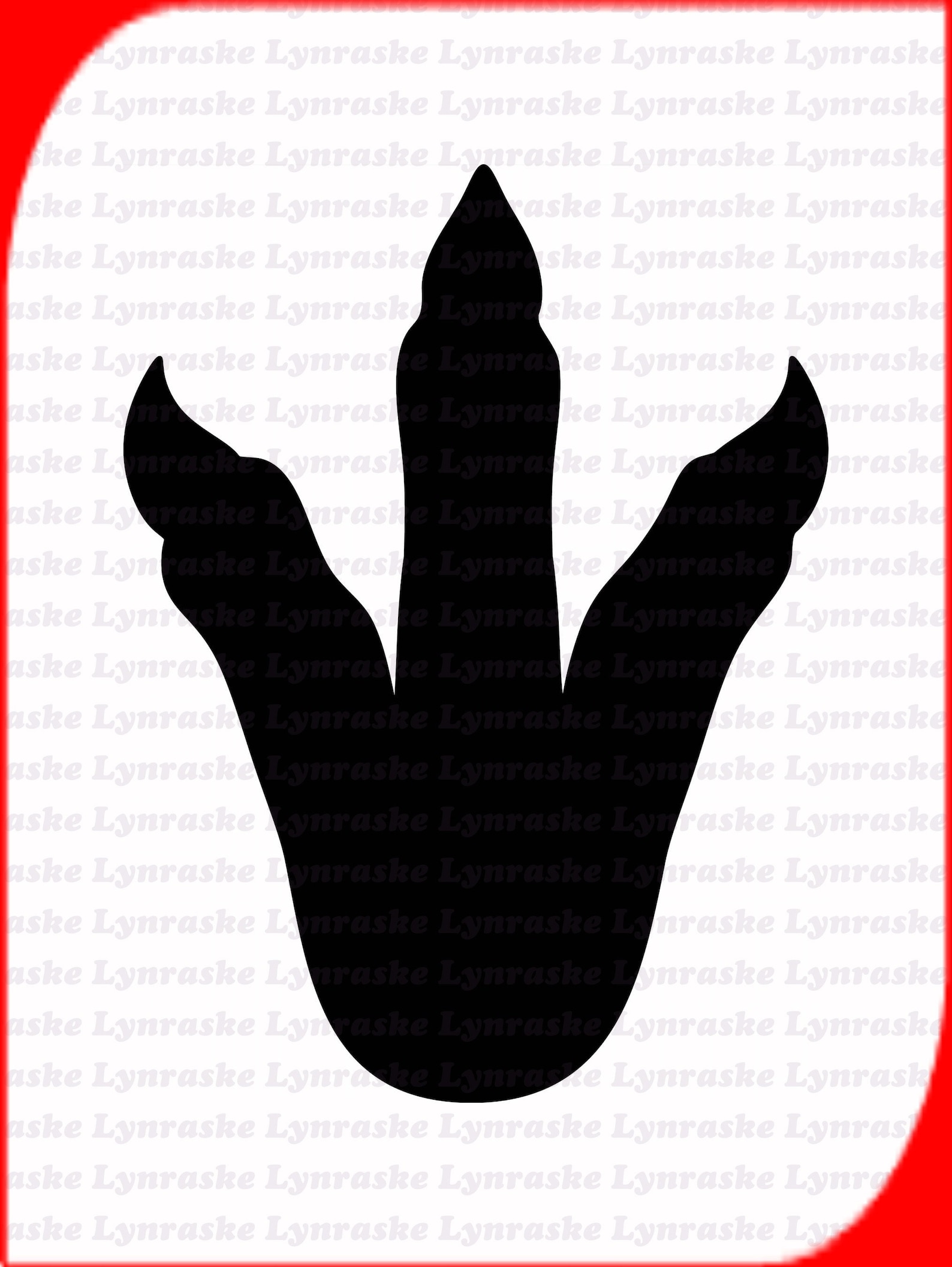 Dinosaur Footprint Silhouette SVG Svg Dxf Cricut - Etsy