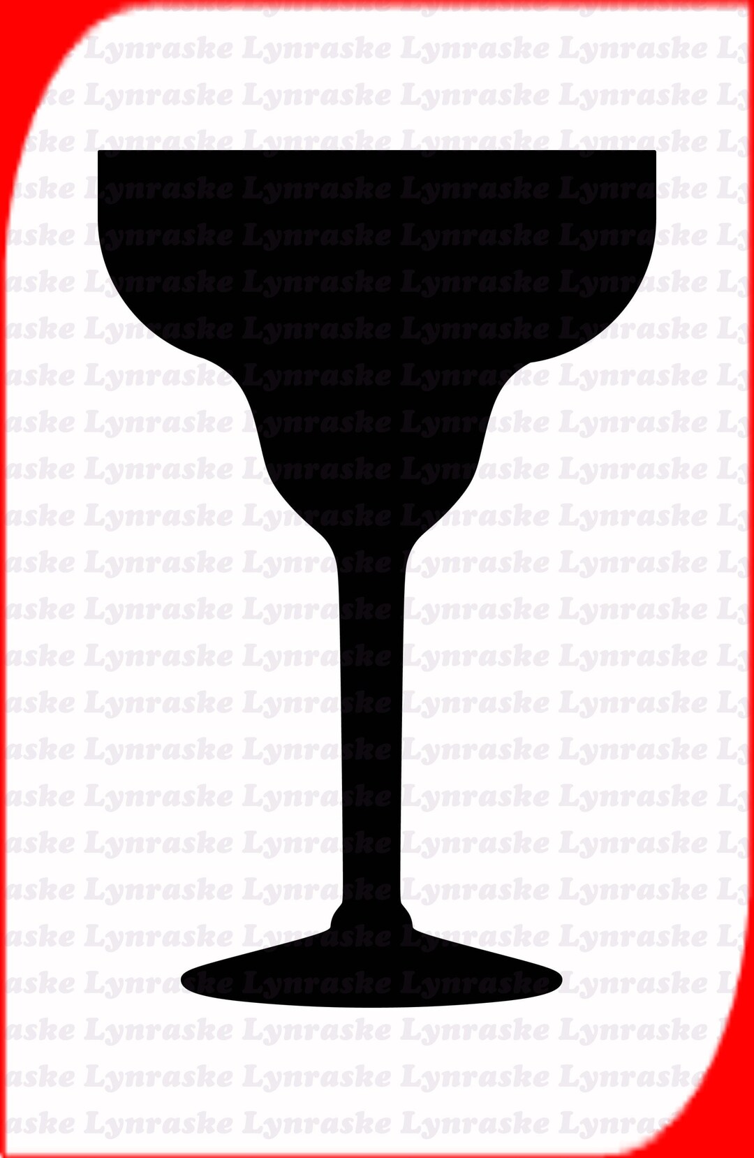 Margarita Glass Silhouette SVG, Svg, Dxf, Cricut, Silhouette Cut File